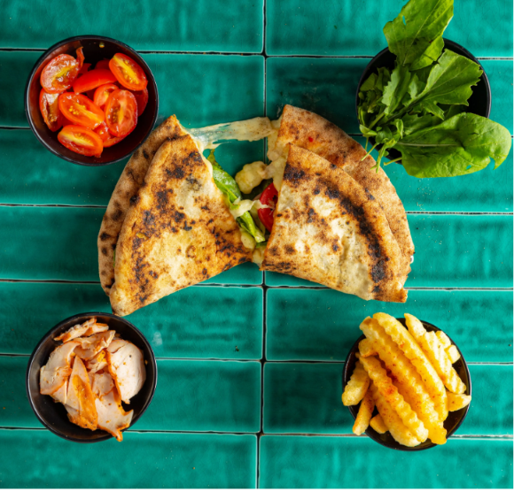 Makloub grillé au fromage fondant